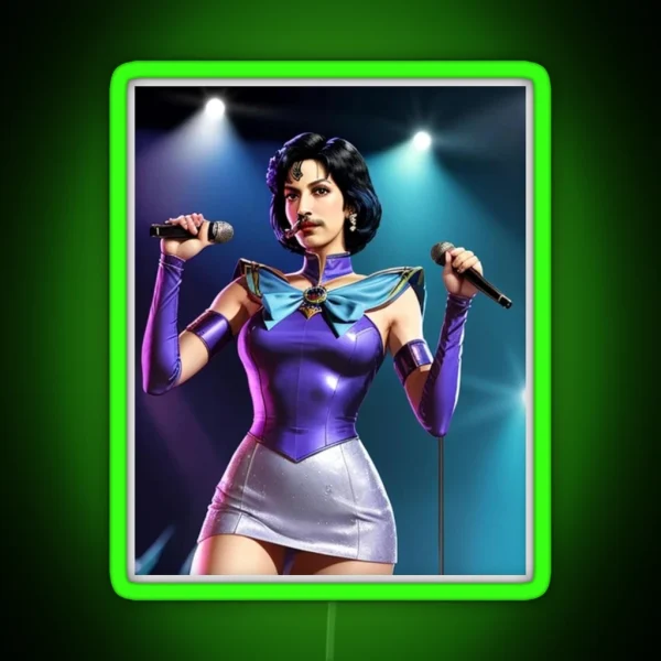 Sailor Freddie Mercury RGB Neon Sign