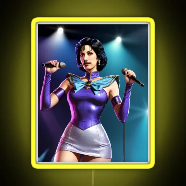 Sailor Freddie Mercury RGB Neon Sign
