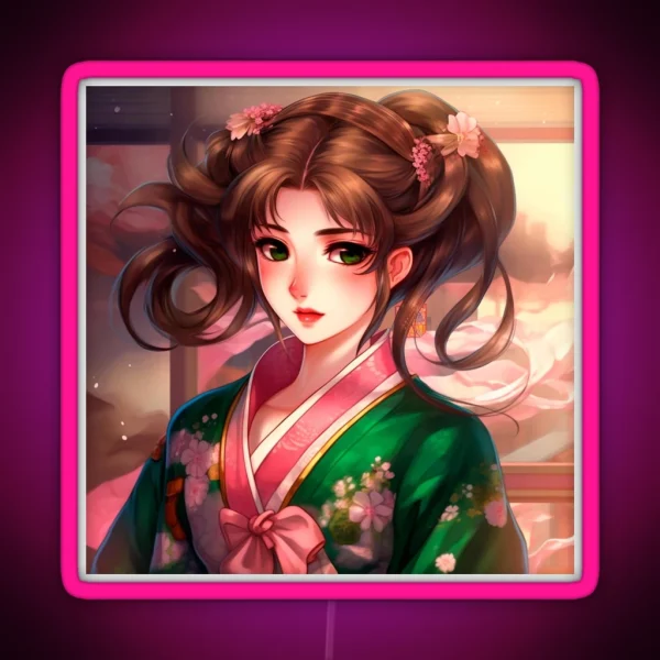 Sailor Jupiter As A Geisha RGB Neon Sign