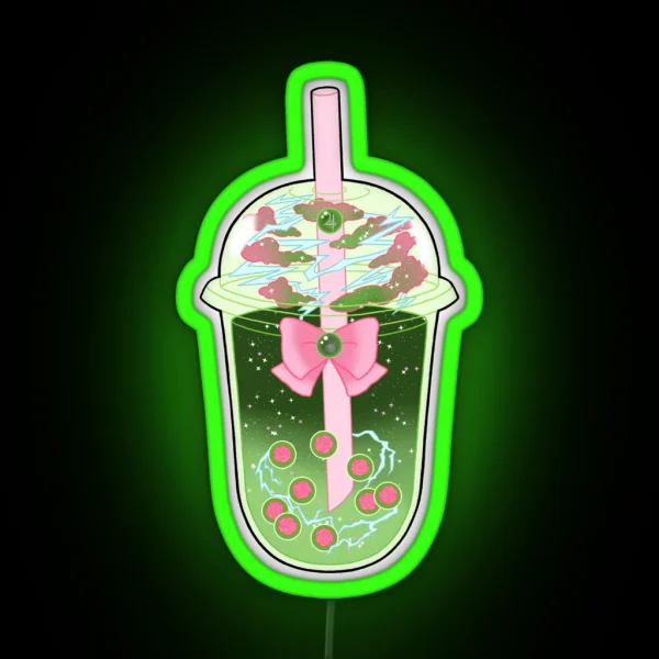 Sailor Jupiter Boba RGB Neon Sign