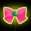 Sailor Jupiter bow with RGB neon sign and vibrant colors.