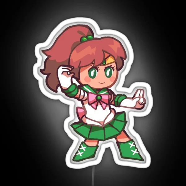 Sailor Jupiter Chibi RGB Neon Sign