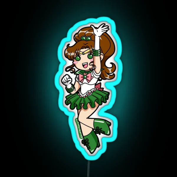 Sailor Jupiter Chibi RGB Neon Sign