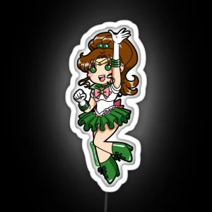 Sailor Jupiter Chibi RGB Neon Sign