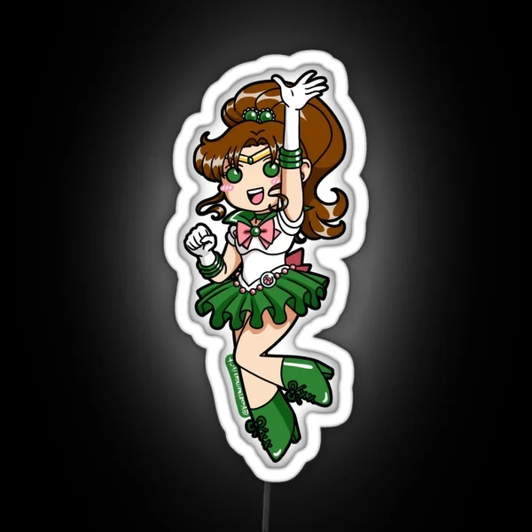 Sailor Jupiter Chibi RGB Neon Sign