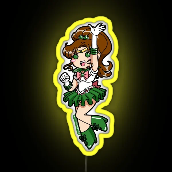 Sailor Jupiter Chibi RGB Neon Sign