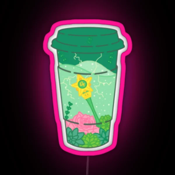 Sailor Jupiter Coffee To Go RGB Neon Sign