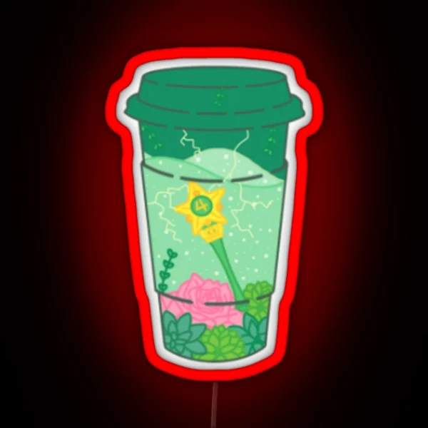 Sailor Jupiter Coffee To Go RGB Neon Sign