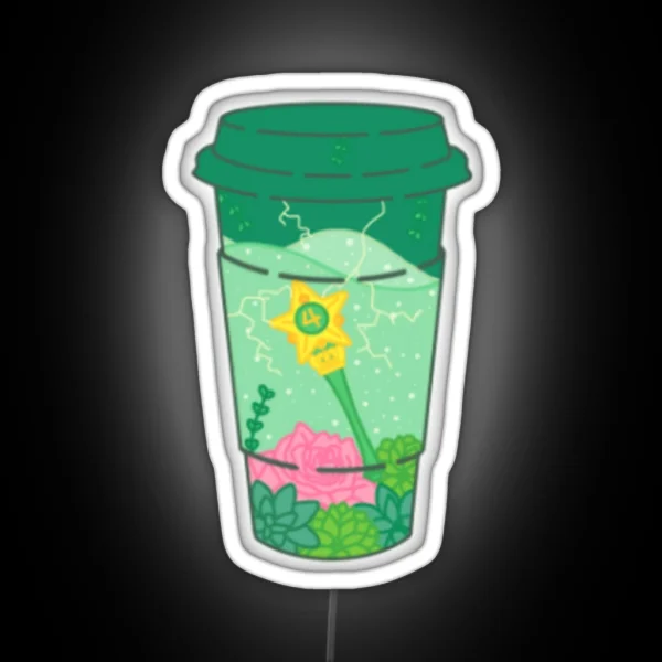 Sailor Jupiter Coffee To Go RGB Neon Sign
