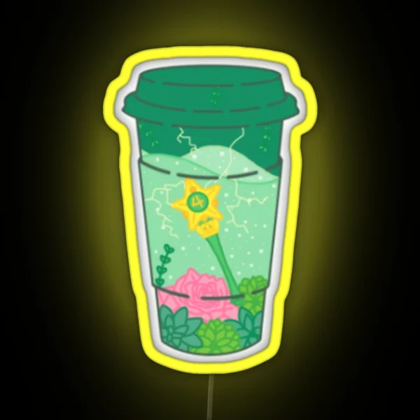 Sailor Jupiter Coffee To Go RGB Neon Sign