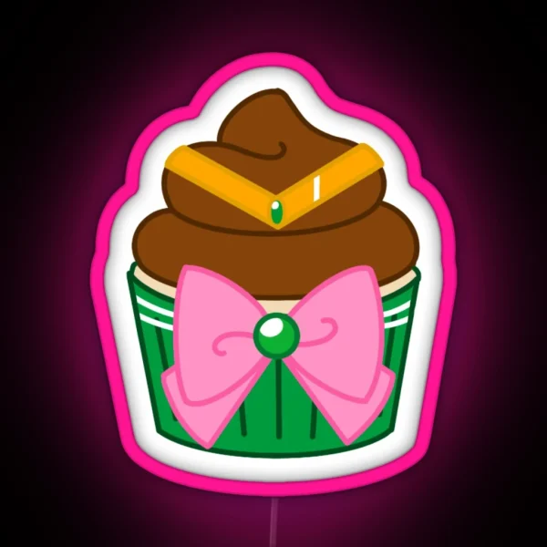 Sailor Jupiter Cupcake RGB Neon Sign