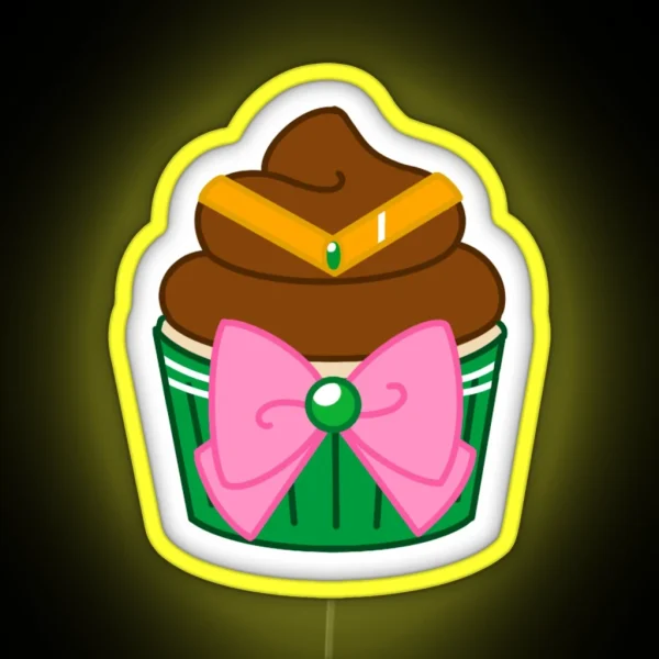 Sailor Jupiter Cupcake RGB Neon Sign