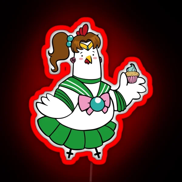 Sailor Jupiter Huhn RGB Neon Sign