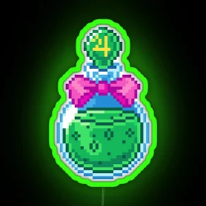 Sailor Jupiter Potion Pixel Art RGB Neon Sign