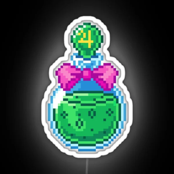 Sailor Jupiter Potion Pixel Art RGB Neon Sign