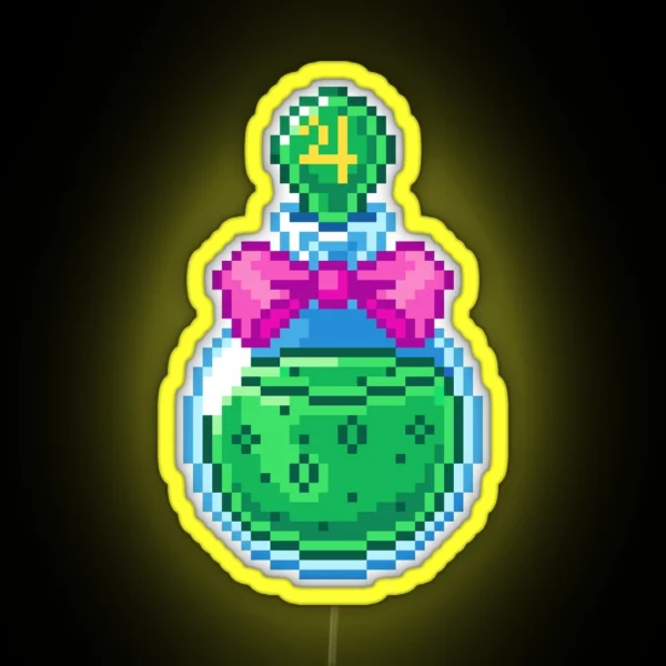 Sailor Jupiter Potion Pixel Art RGB Neon Sign