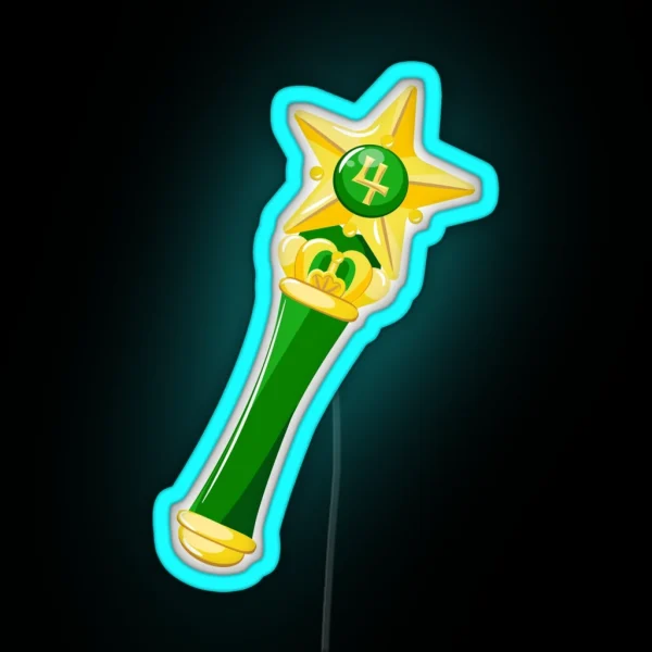 Sailor Jupiter Scepter RGB Neon Sign