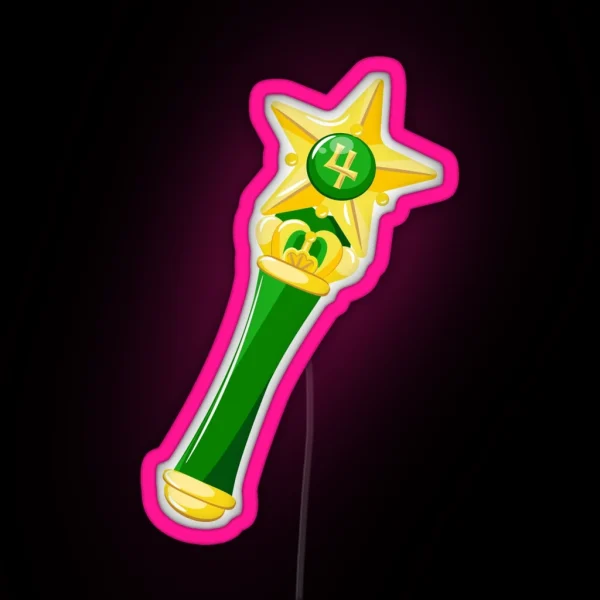 Sailor Jupiter Scepter RGB Neon Sign