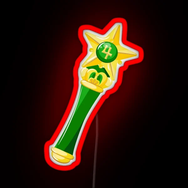 Sailor Jupiter Scepter RGB Neon Sign