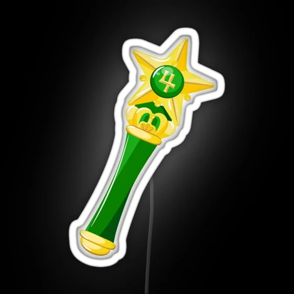 Sailor Jupiter Scepter RGB Neon Sign