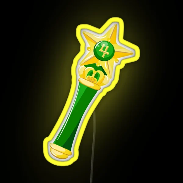 Sailor Jupiter Scepter RGB Neon Sign
