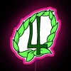 sailor jupiter symbol neon rgb pink