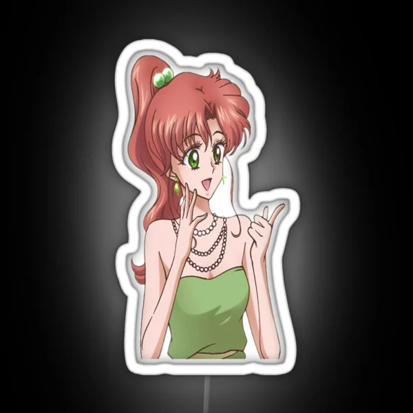 Sailor Jupiter Transparent RGB Neon Sign