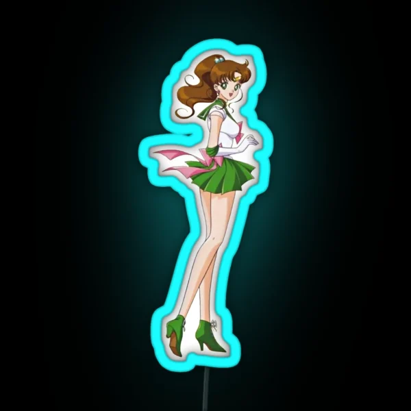 Sailor Jupiter Warrior RGB Neon Sign