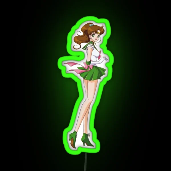 Sailor Jupiter Warrior RGB Neon Sign