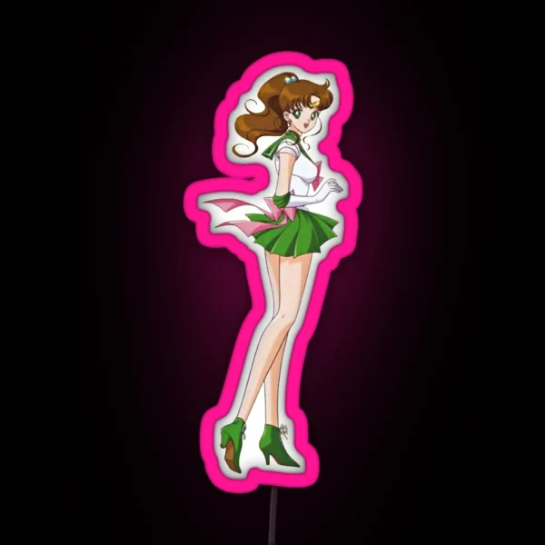 Sailor Jupiter Warrior RGB Neon Sign