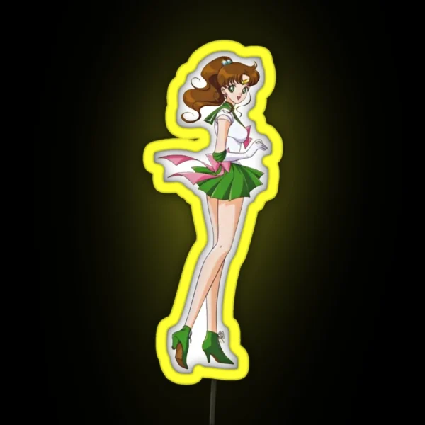 Sailor Jupiter Warrior RGB Neon Sign