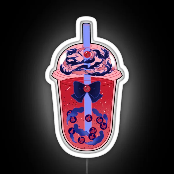 Sailor Mars Boba RGB Neon Sign