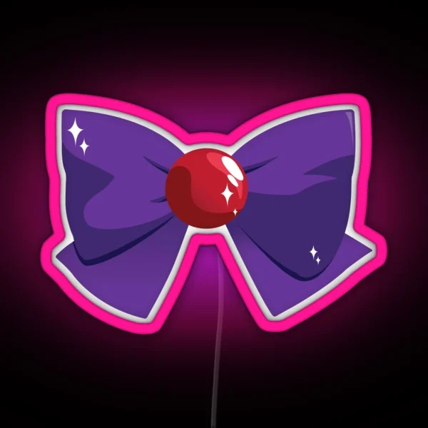 Sailor Mars Bow RGB Neon Sign