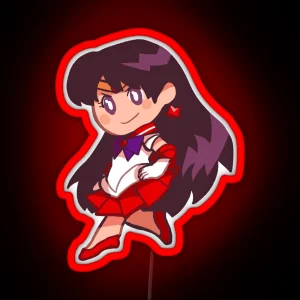 Sailor Mars Chibi RGB Neon Sign