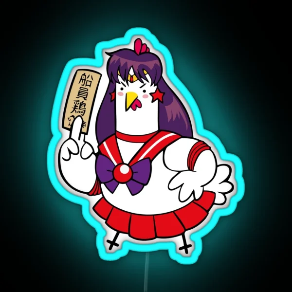 Sailor Mars Huhn RGB Neon Sign