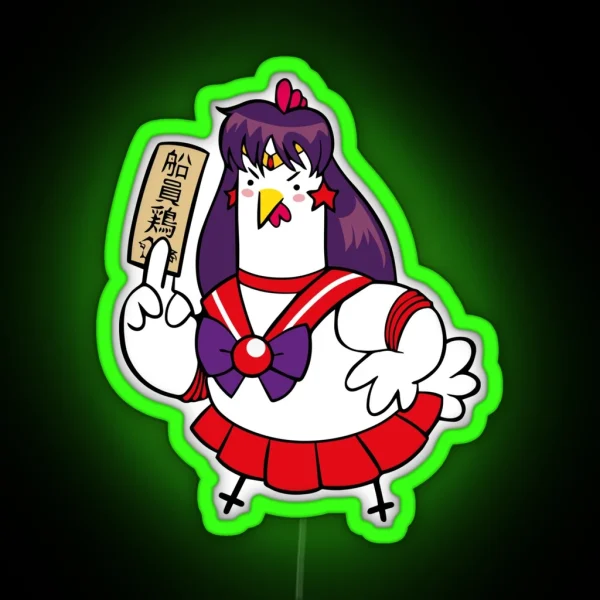 Sailor Mars Huhn RGB Neon Sign