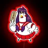 sailor mars neon sign rgb neon red anime style