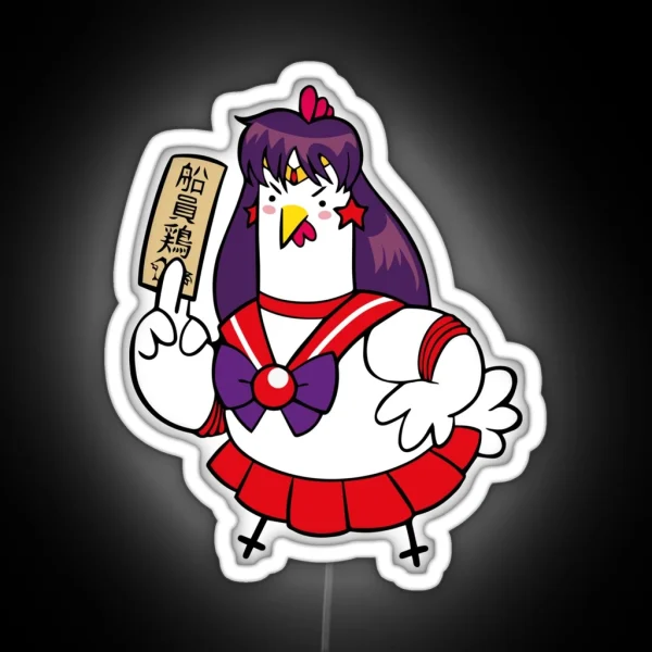 Sailor Mars Huhn RGB Neon Sign