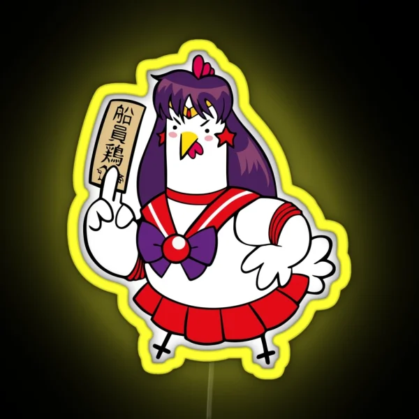 Sailor Mars Huhn RGB Neon Sign