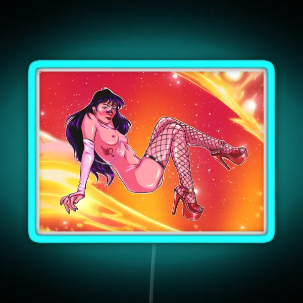 SAILOR MARS PIN UP RGB Neon Sign
