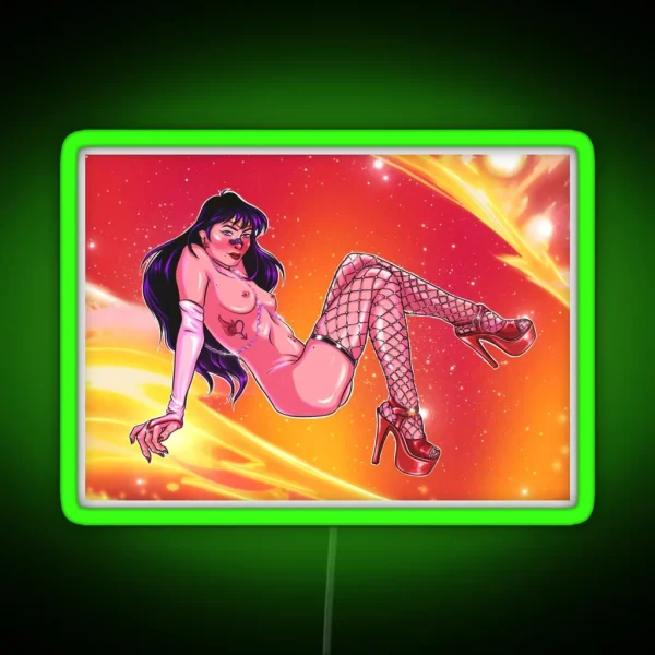 SAILOR MARS PIN UP RGB Neon Sign