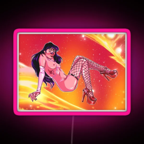 SAILOR MARS PIN UP RGB Neon Sign