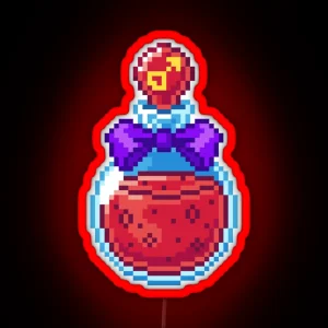 Sailor Mars Potion Pixel Art RGB Neon Sign