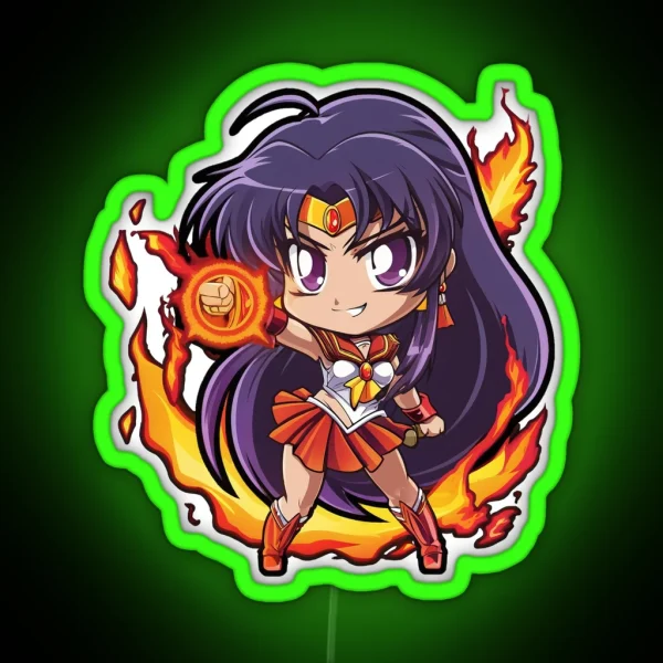 Sailor Mars RGB Neon Sign