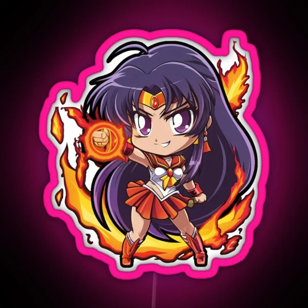 Sailor Mars RGB Neon Sign