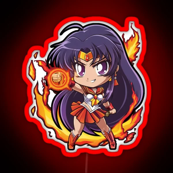 Sailor Mars RGB Neon Sign