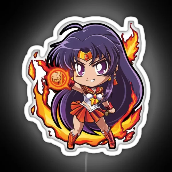 Sailor Mars RGB Neon Sign