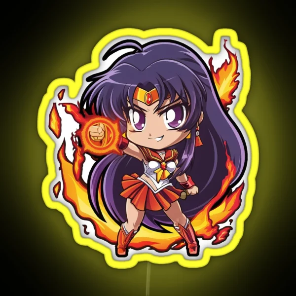 Sailor Mars RGB Neon Sign