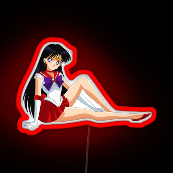 Sailor Mars RGB Neon Sign