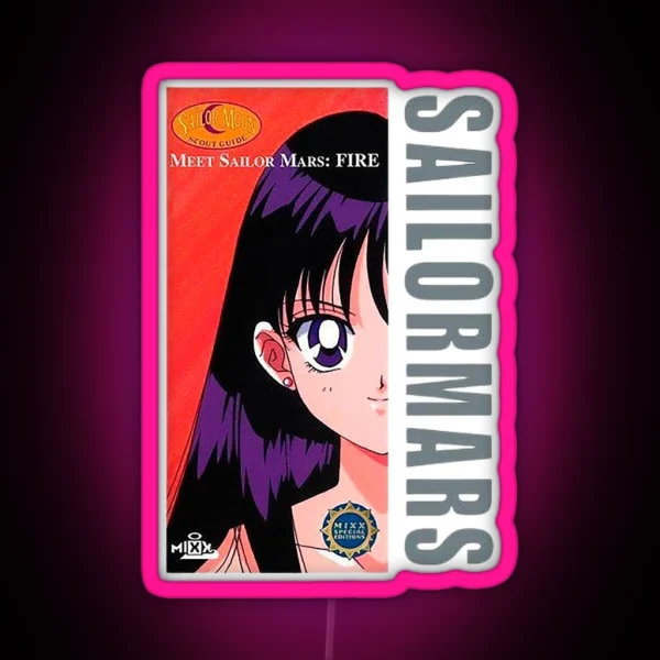 Sailor Mars RGB Neon Sign